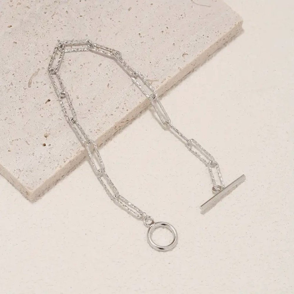 Elegant Minimalist Mosaic Chain With Ot Buckle St… - image 4